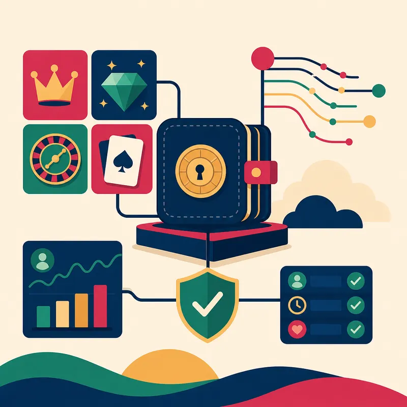 Abstract illustration of the Nexus Casino platform concept
