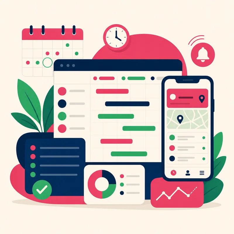 Illustration of the ShiftCore workforce platform concept